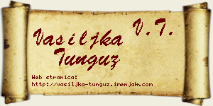 Vasiljka Tunguz vizit kartica